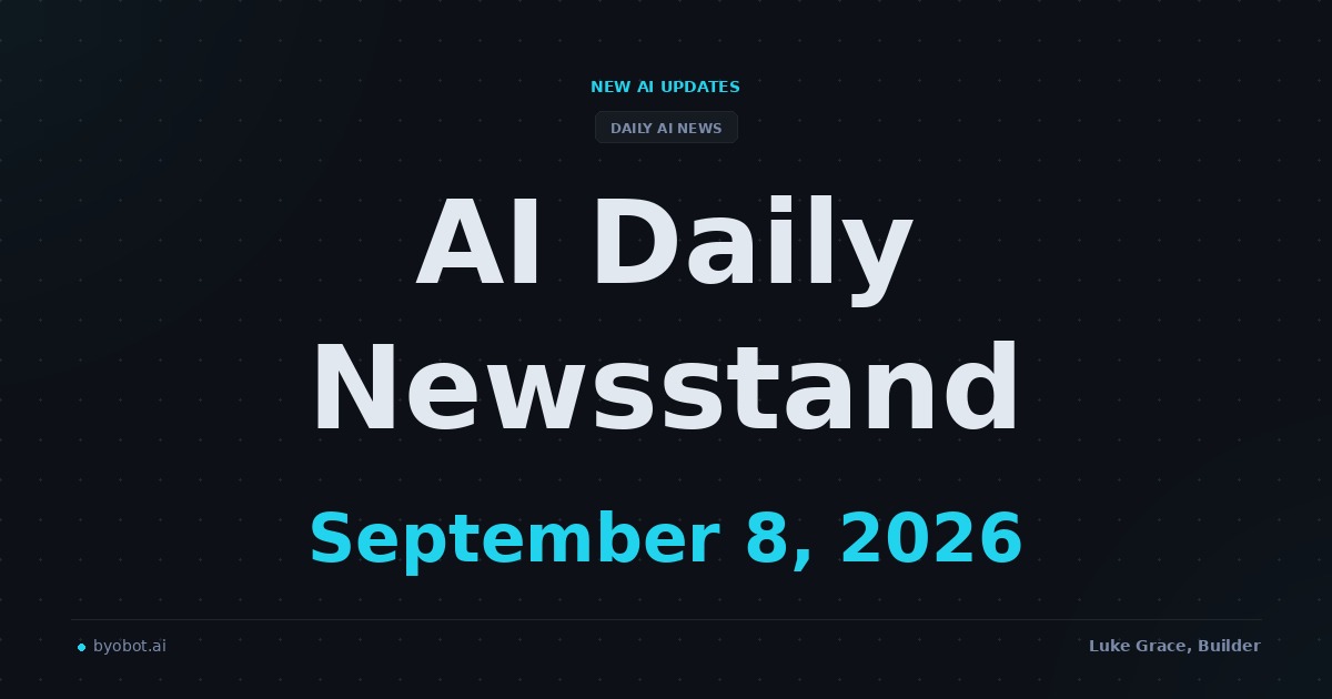 AI Daily Newsstand: September 8, 2026