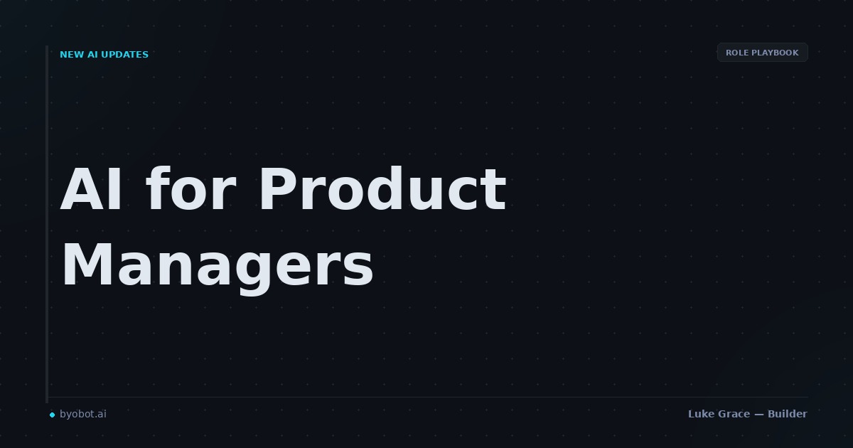 The Product Manager's AI Toolkit: Automate PRDs, Standups, and Roadmaps