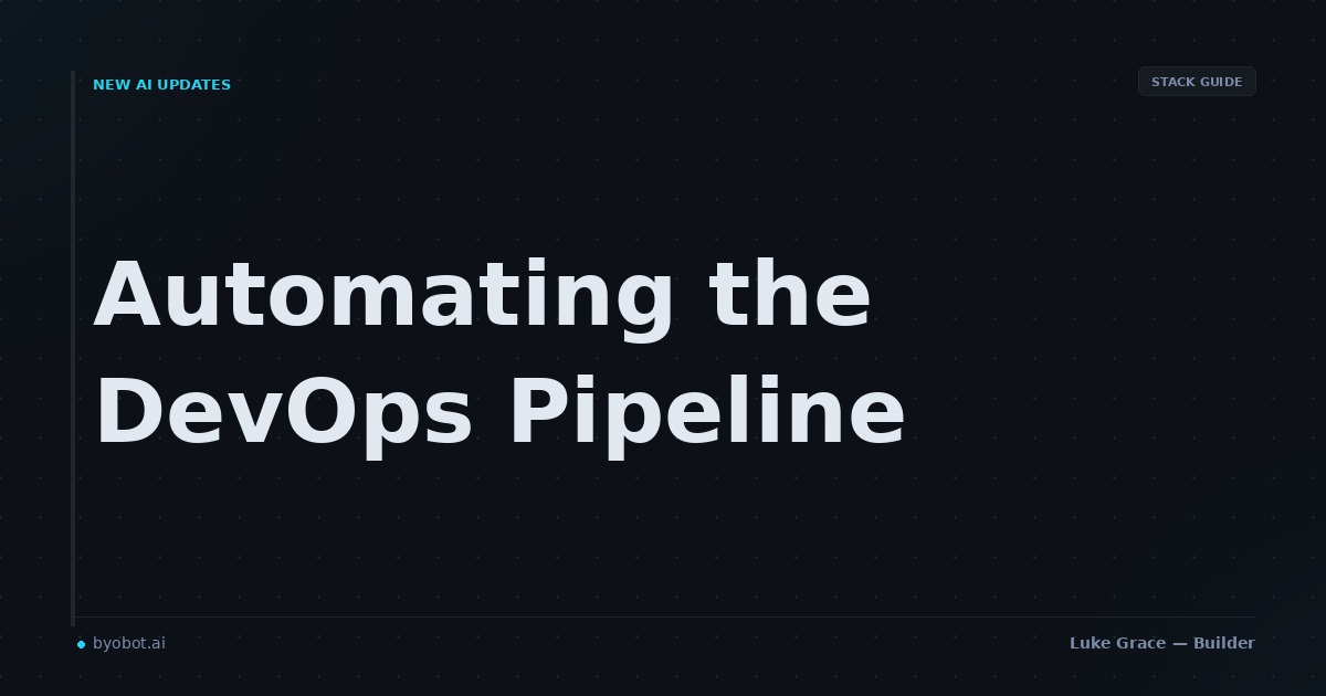 Automating the DevOps Pipeline: GitHub, Docker, Terraform, A