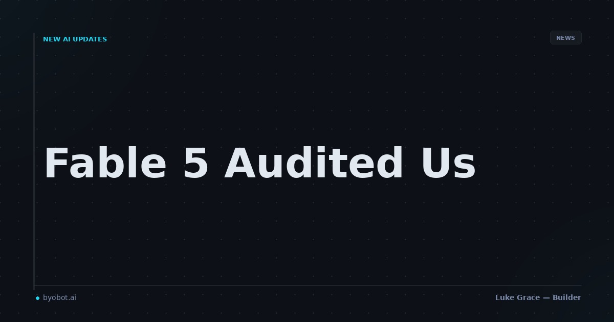 I Asked Fable to Evaluate My App's Integrity and It Went Too Far