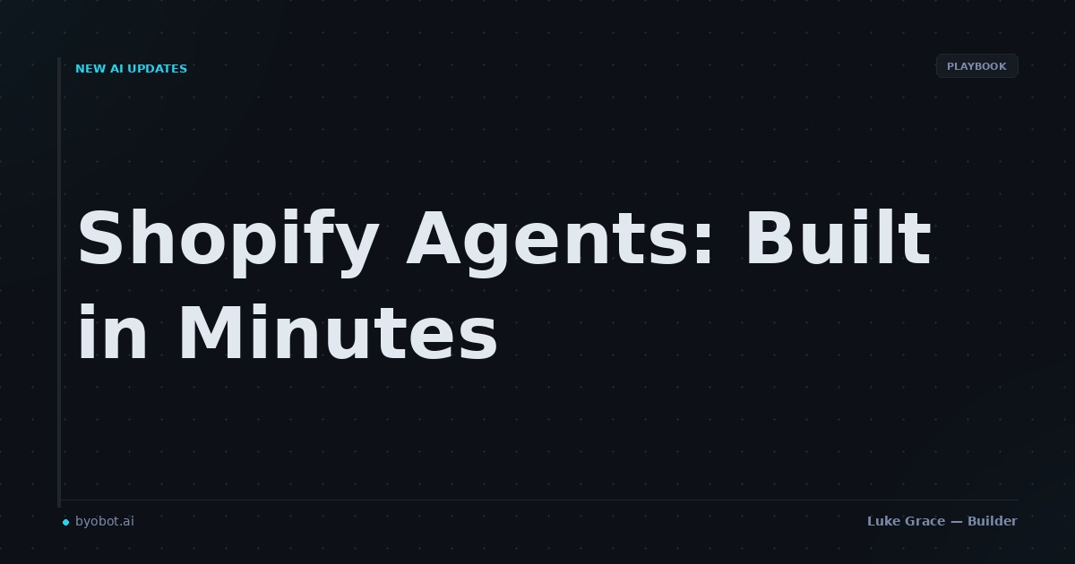 Shopify Agent Workflows