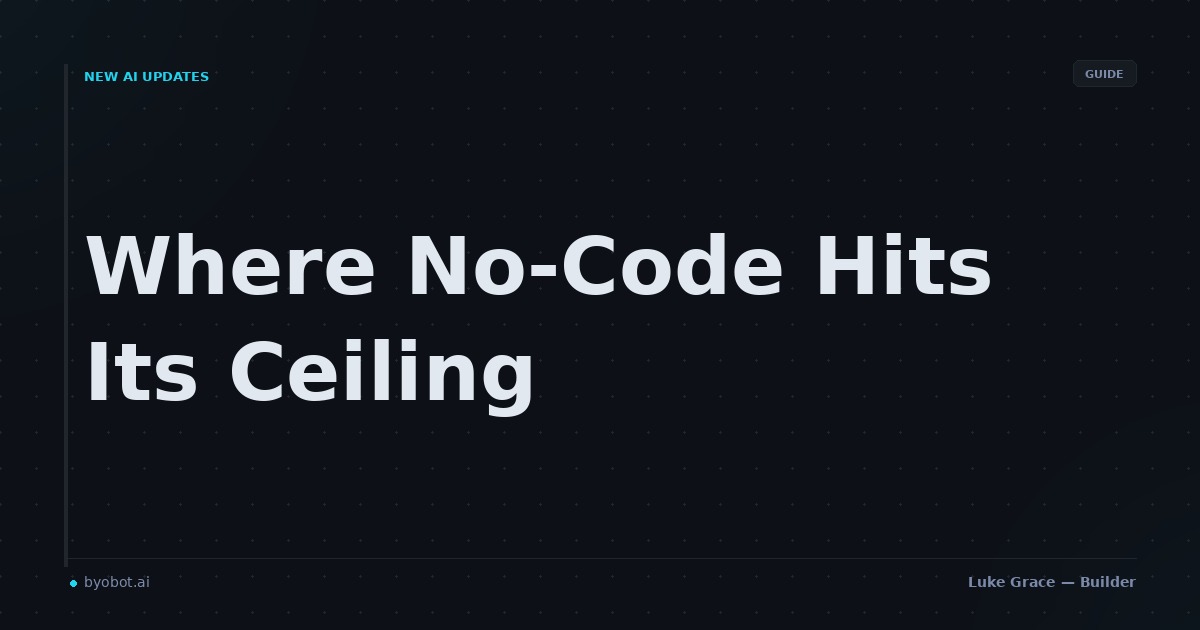 What No-Code Automation Tools Can't Do
